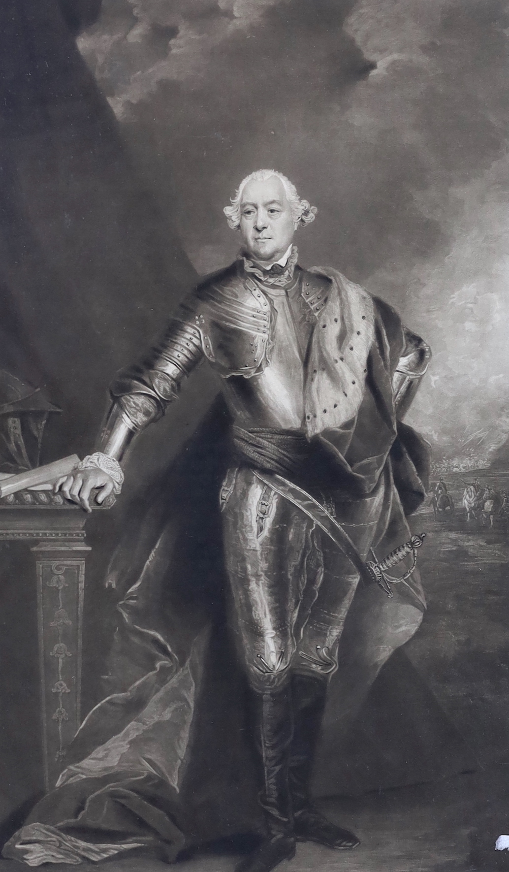 Charles Turner after Sir Joshua Reynolds (1723-1792), mezzotint, 'The Most Noble George Markie Townshend', published by Charles Turner, 1807, visible sheet 68.5 x 42cm